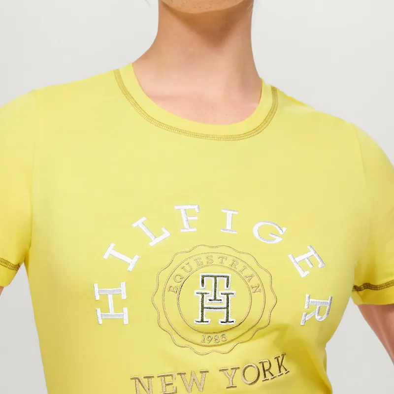 Tommy Hilfiger Newport Graphic Womens T-Shirt - Citronella-2