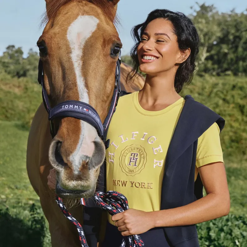 Tommy Hilfiger Newport Graphic Womens T-Shirt - Citronella-5