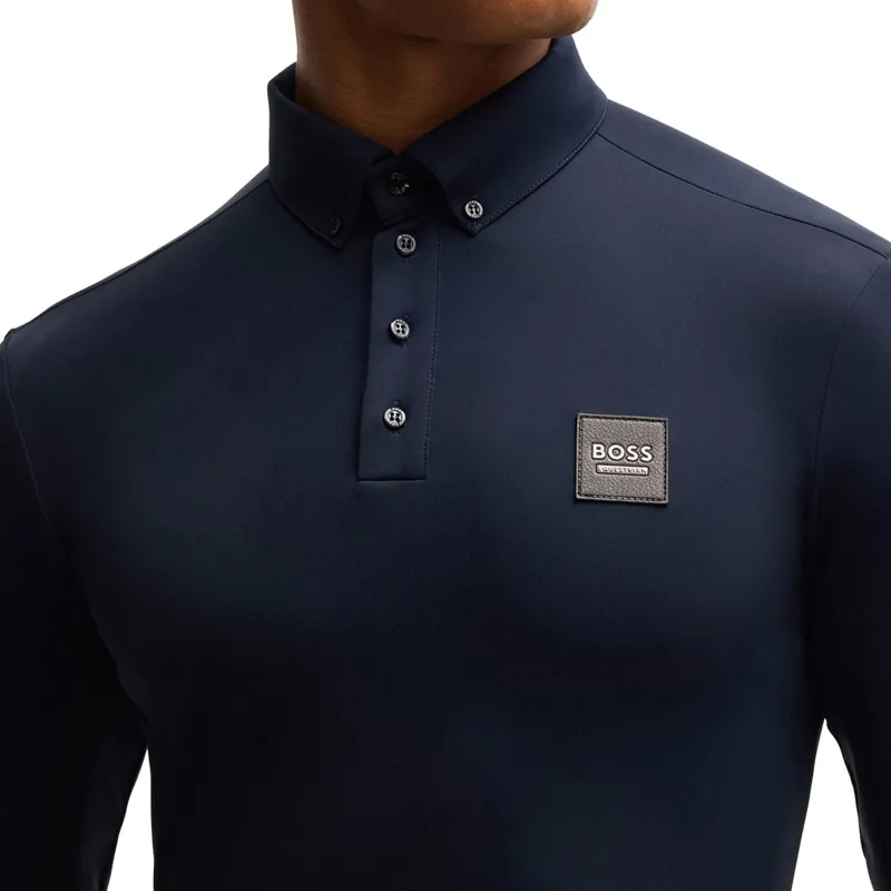 BOSS Equestrian Nolan Men's Peached Training Shirt - Sky Captain-3