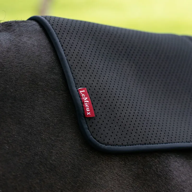 LeMieux Non-Slip Half Pad Square - Black-2