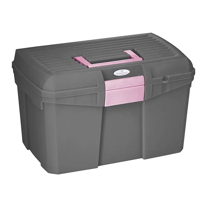 Norton Grooming Box - Gray/Pink-1