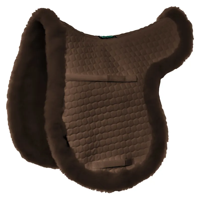 NuuMed Full Wool All Purpose Saddle Pad - Brown