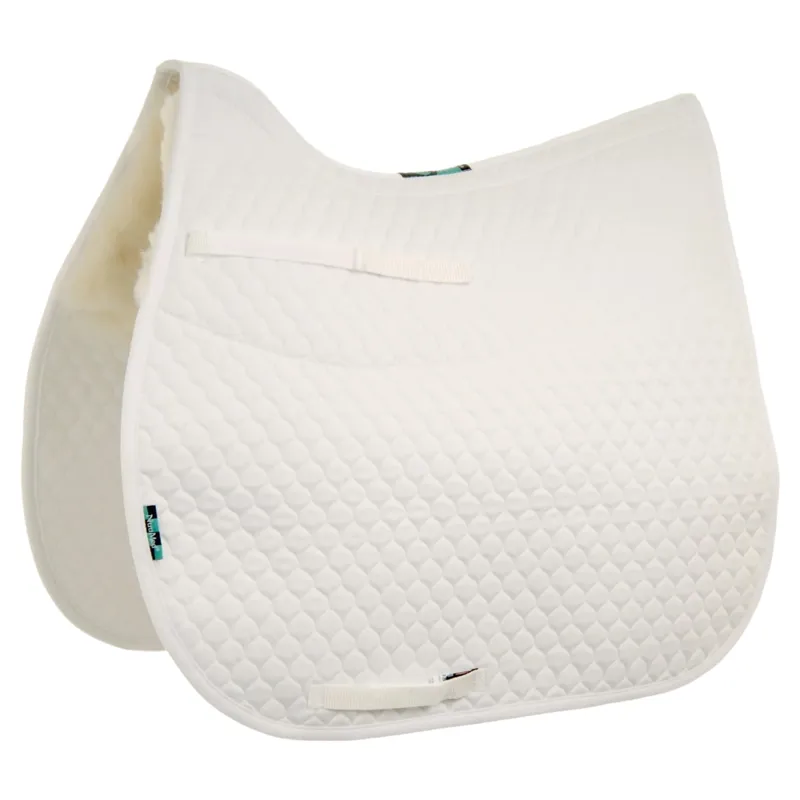 NuuMed Gullet Free Half Wool GP Saddle Pad White