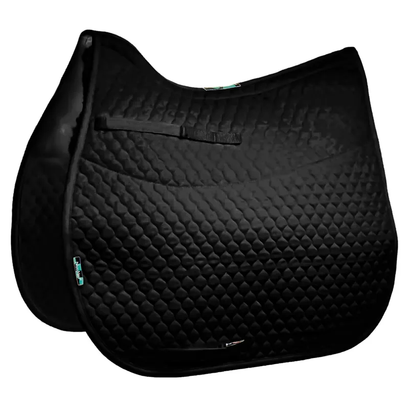 NuuMed Gullet-Free Half Wool All Purpose Saddle Pad - Black