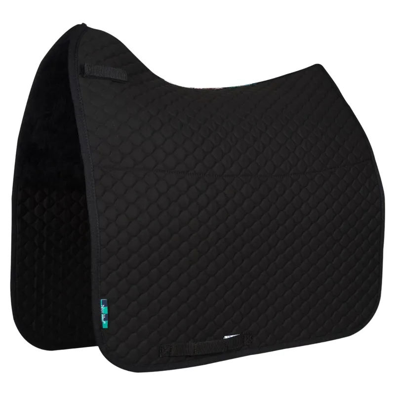 NuuMed Half Wool Dressage Saddle Pad - Black