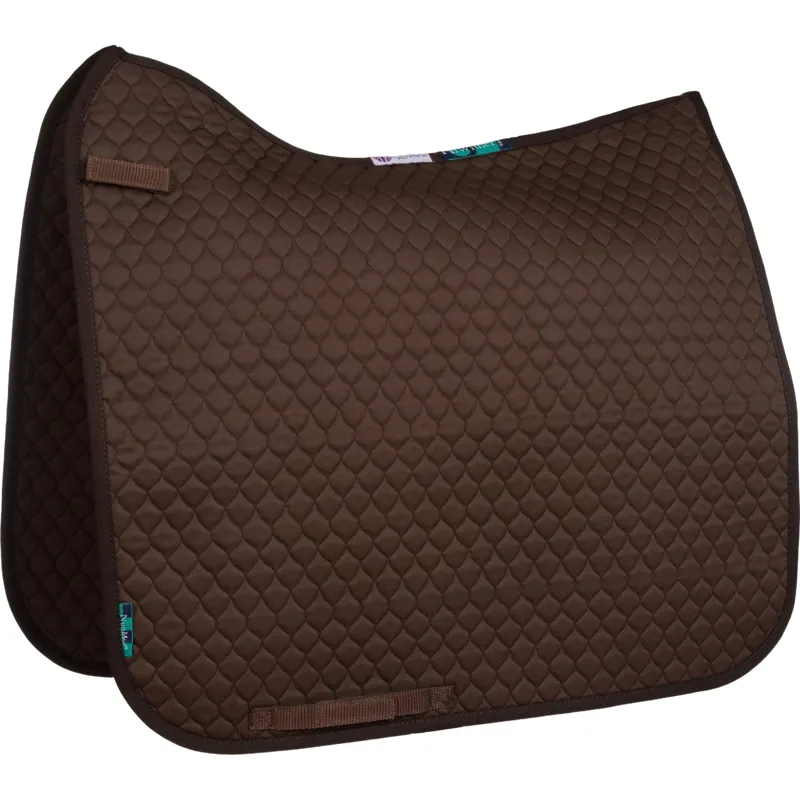 NuuMed Quilt Dressage Saddle Pad - Brown