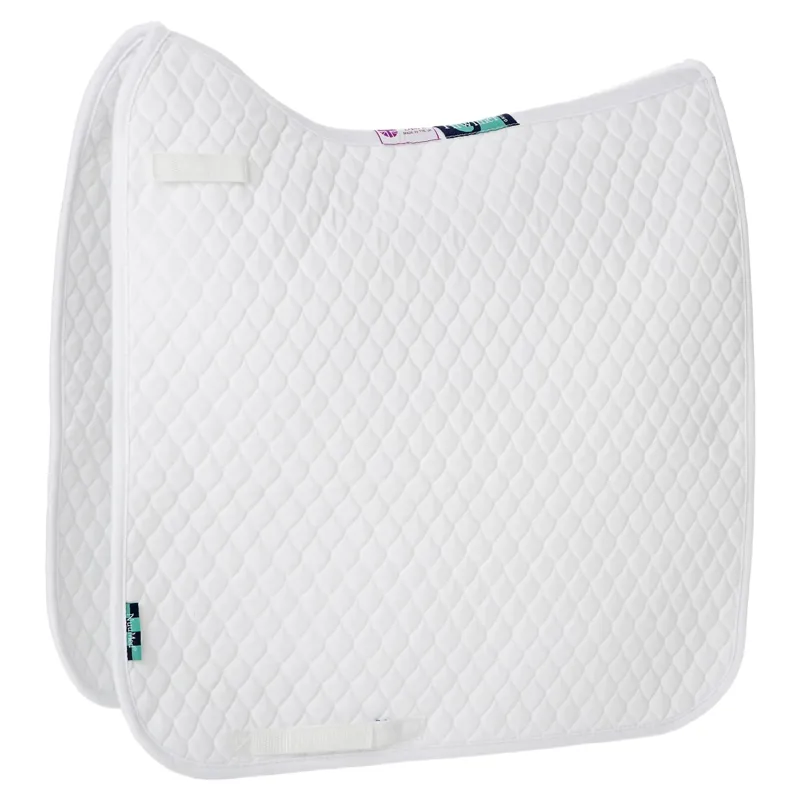 NuuMed Quilt Dressage Saddle Pad - White