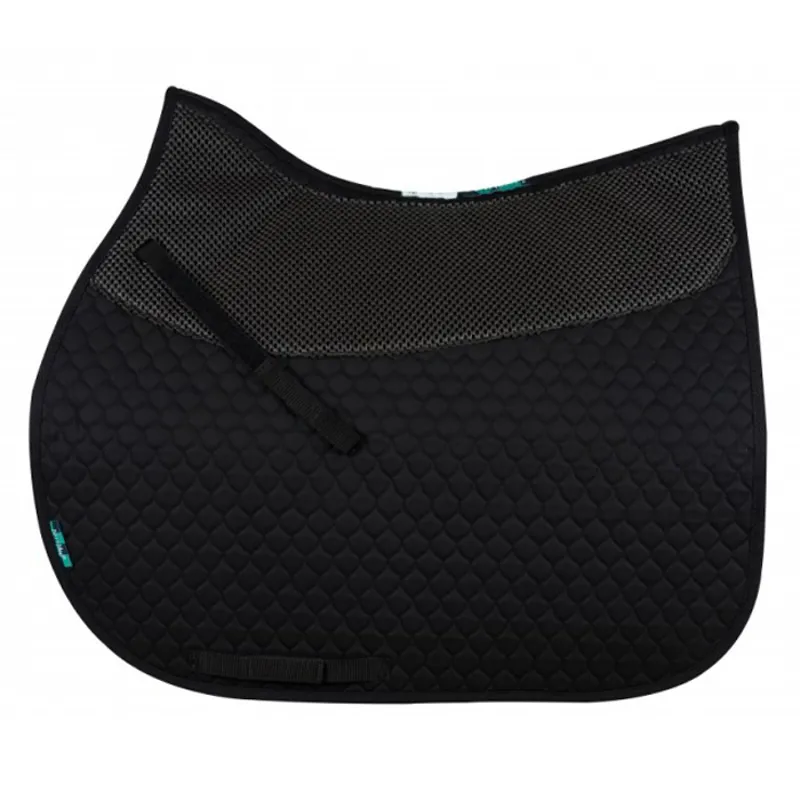 NuuMed HiWither Anti Slip AP Mesh-On-Mesh Saddle Pad - Black-1