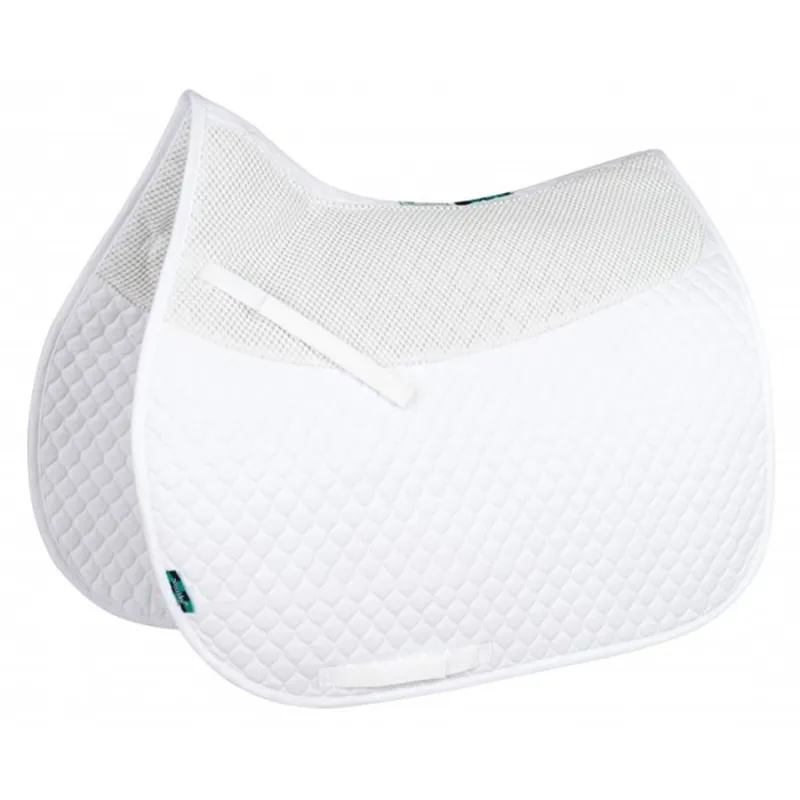 NuuMed HiWither Anti Slip GP Mesh-On-Mesh Saddle Pad - White-1