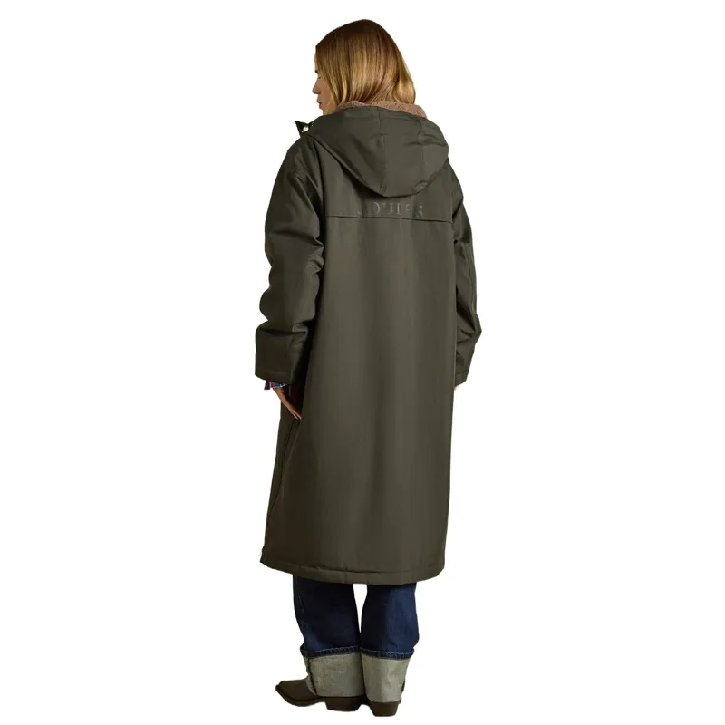 Joules Coverall Oversized Women's Waterproof Coat - Green/Green-1