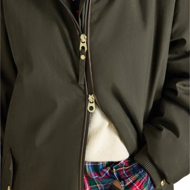 Joules Coverall Oversized Women's Waterproof Coat - Green/Green-5
