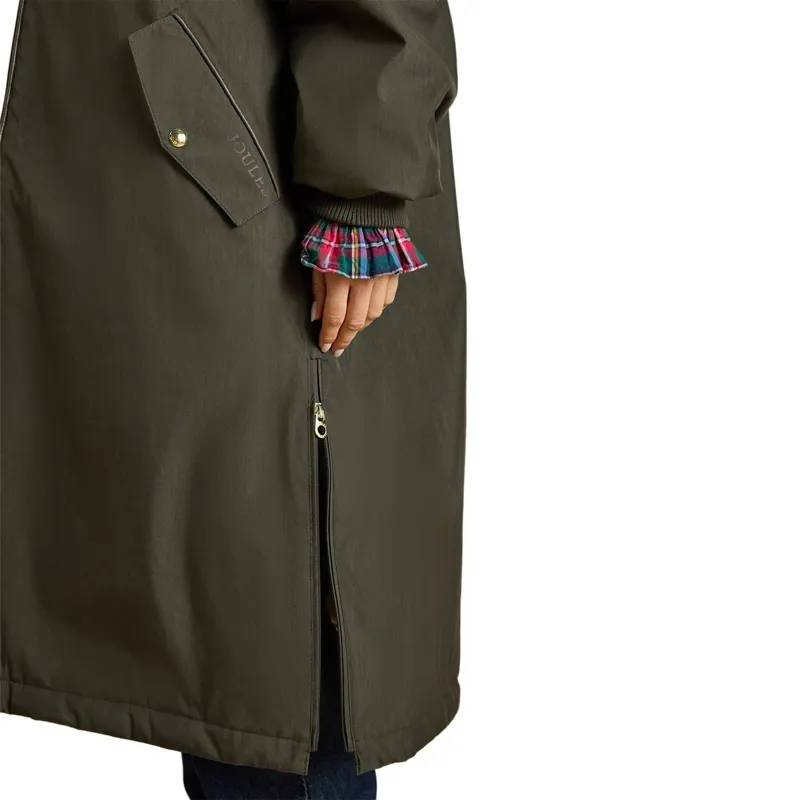 Joules Coverall Oversized Women's Waterproof Coat - Green/Green-7