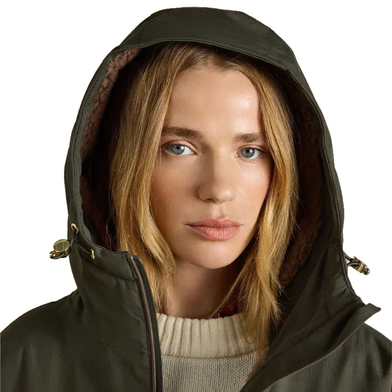 Joules Coverall Oversized Women's Waterproof Coat - Green/Green-8