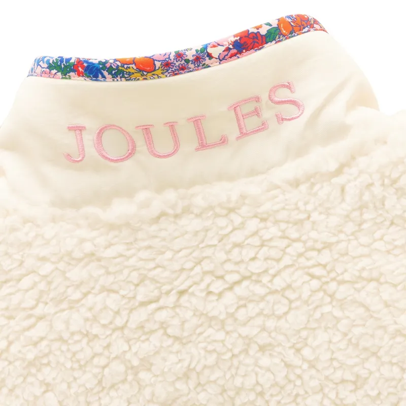 Joules Tilly Junior Girls Zip Through Sherpa Fleece - Khaki-2