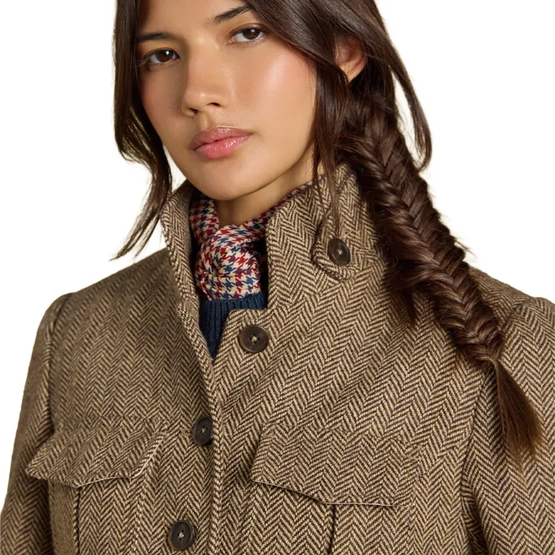 Joules Saddlebury Women's Jacket - Brown/Herringbone-6