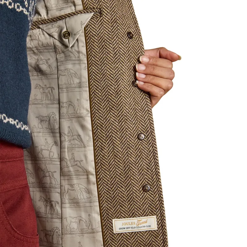 Joules Saddlebury Women's Jacket - Brown/Herringbone-9