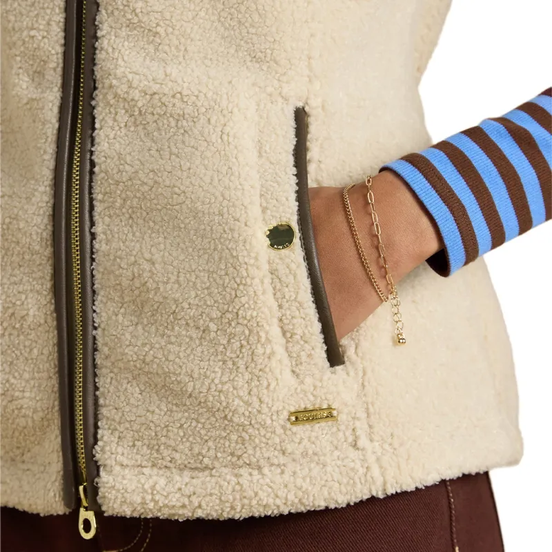 Joules Heritage Women's Borg Fleece Vest - Cream-7