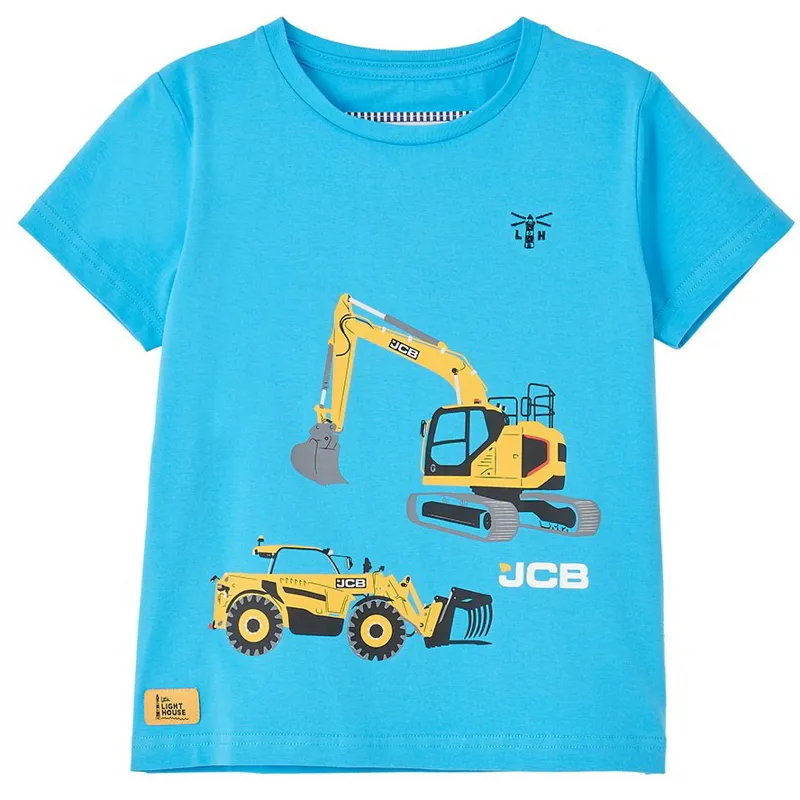 Lighthouse Oliver Junior Boys Short-Sleeve Tee - JCB Print