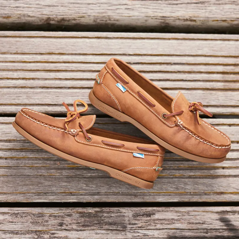 Chatham Olivia G2 Womens Boat Shoes - Walnut-8