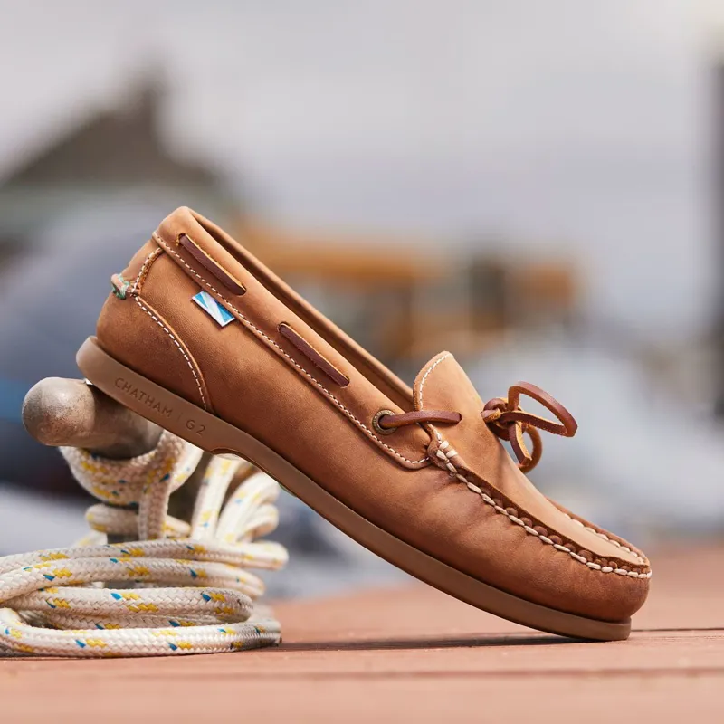 Chatham Olivia G2 Womens Boat Shoes - Walnut-6