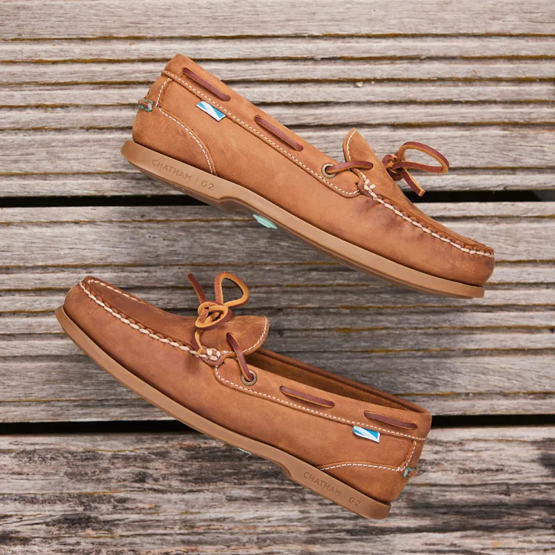 Chatham Olivia G2 Womens Boat Shoes - Walnut-9
