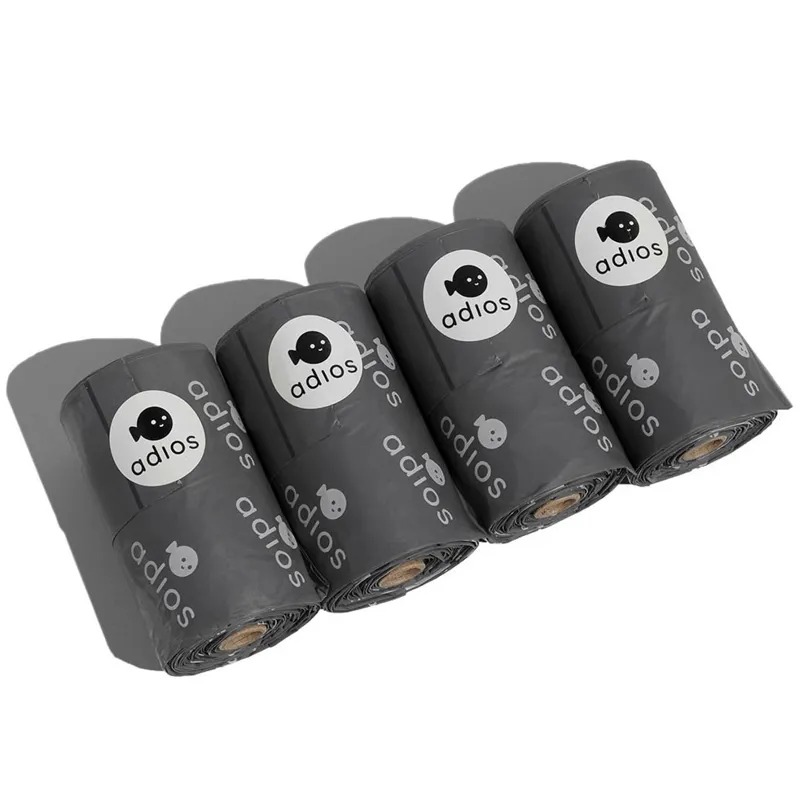 Adios Handle On a Roll Poop Bags - Grey