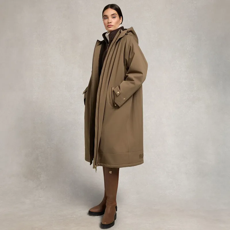 Holland Cooper One Size Waterproof Ladies Country Coat - Mink-12