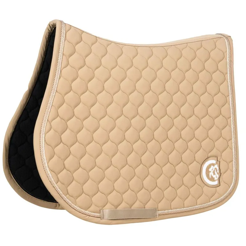 Kentucky 3D Logo Onion Quilt Jump Saddle Pad - Beige