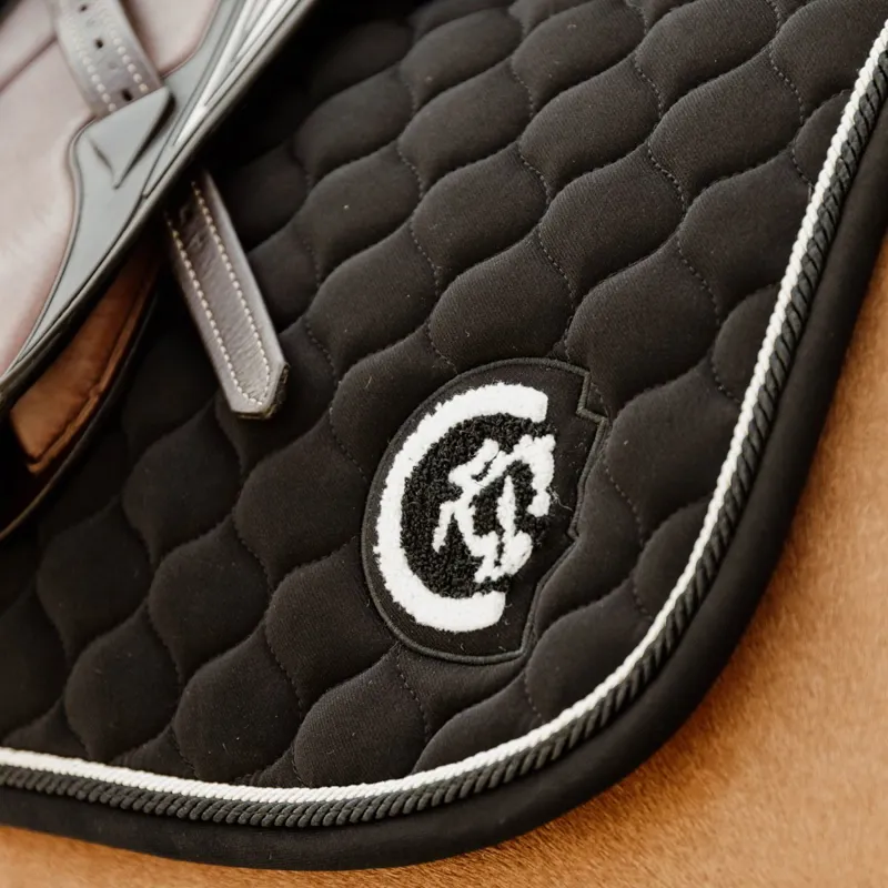 Kentucky 3D Logo Onion Quilt Jump Saddle Pad - Black-2