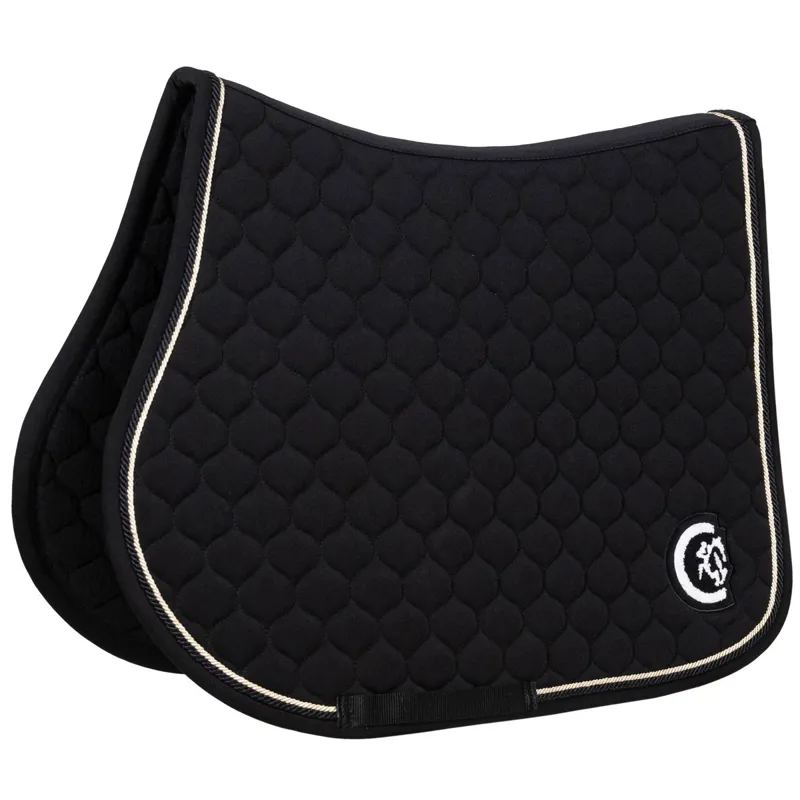 Kentucky 3D Logo Onion Quilt Jump Saddle Pad - Black