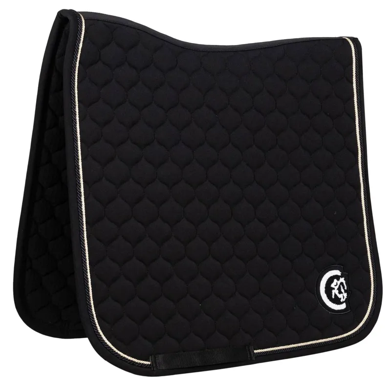 Kentucky 3D Logo Onion Quilt Dressage Saddle Pad - Black