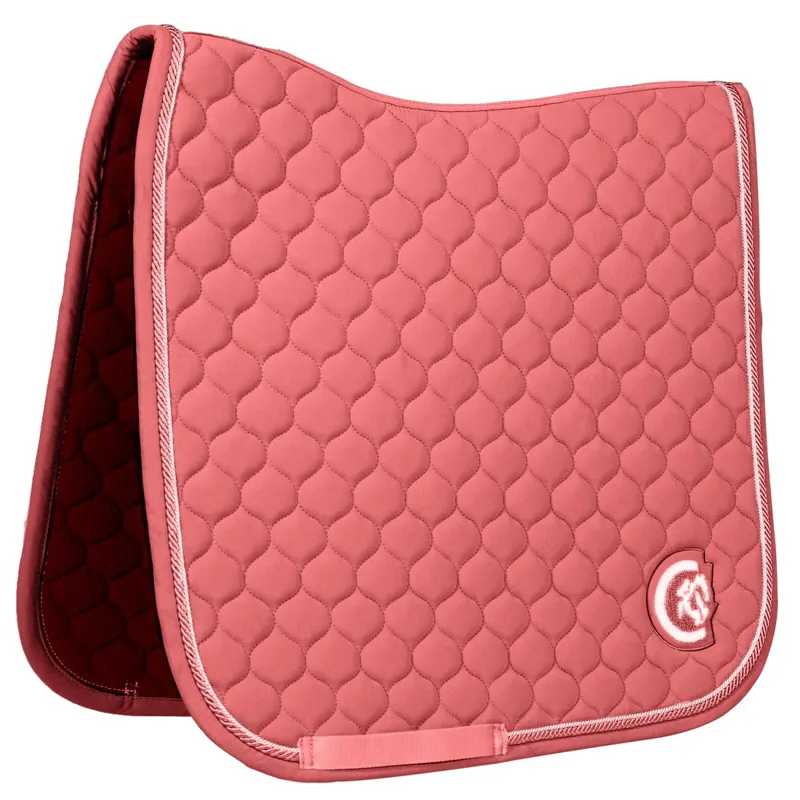 Kentucky 3D Logo Onion Quilt Dressage Saddle Pad - Fuchsia