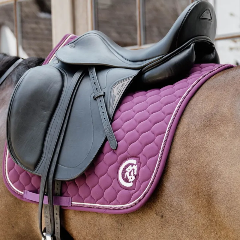 Kentucky 3D Logo Onion Quilt Dressage Saddle Pad - Purple-3