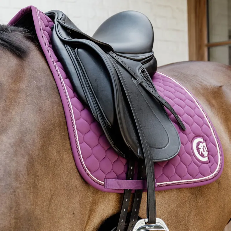 Kentucky 3D Logo Onion Quilt Dressage Saddle Pad - Purple-4