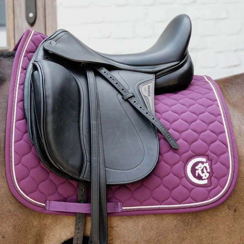 Kentucky 3D Logo Onion Quilt Dressage Saddle Pad - Purple-1