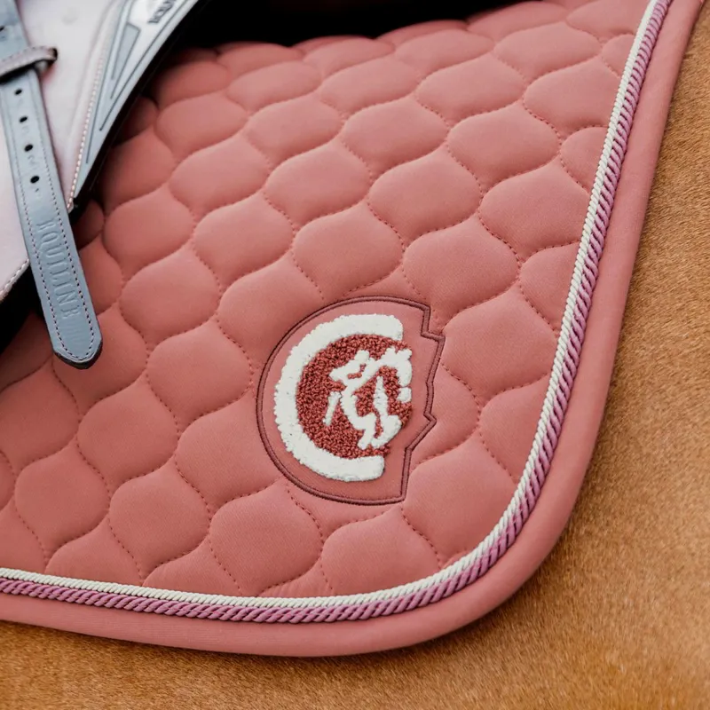 Kentucky 3D Logo Onion Quilt Jump Saddle Pad - Fuchsia-4