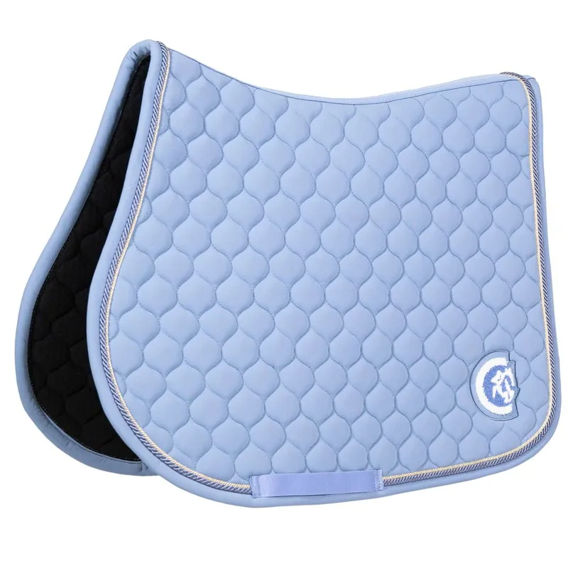 Kentucky 3D Logo Onion Quilt Jump Saddle Pad - Light Blue