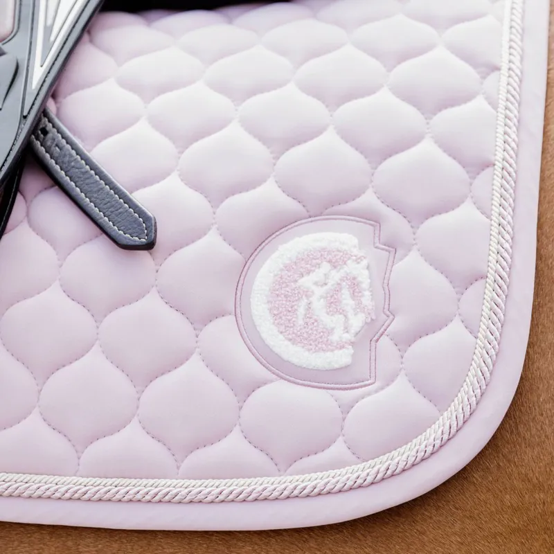 Kentucky 3D Logo Onion Quilt Jump Saddle Pad - Light Rose-4