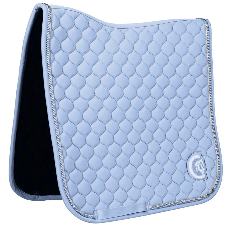 Kentucky 3D Logo Onion Quilt Dressage Saddle Pad - Light Blue