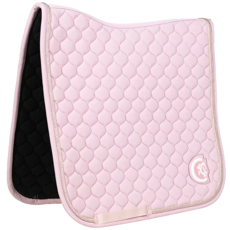Kentucky 3D Logo Onion Quilt Dressage Saddle Pad-Light Pink