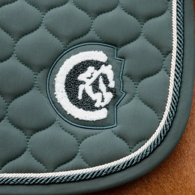 Kentucky 3D Logo Onion Quilt Jump Saddle Pad - Pine Green-4
