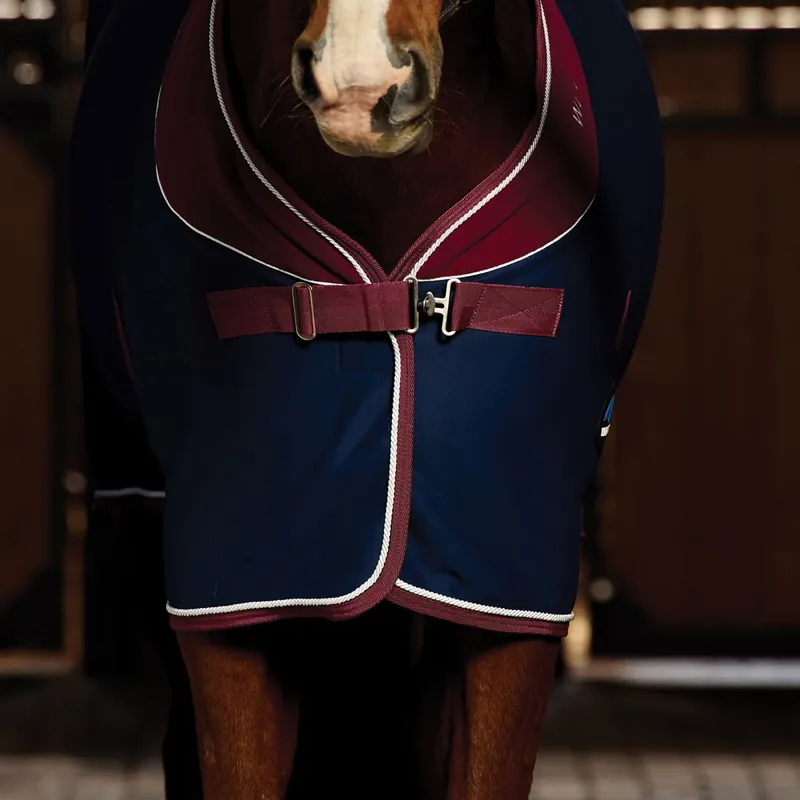 WeatherBeeta Opulence Show Sheet - Navy/Burgundy-1