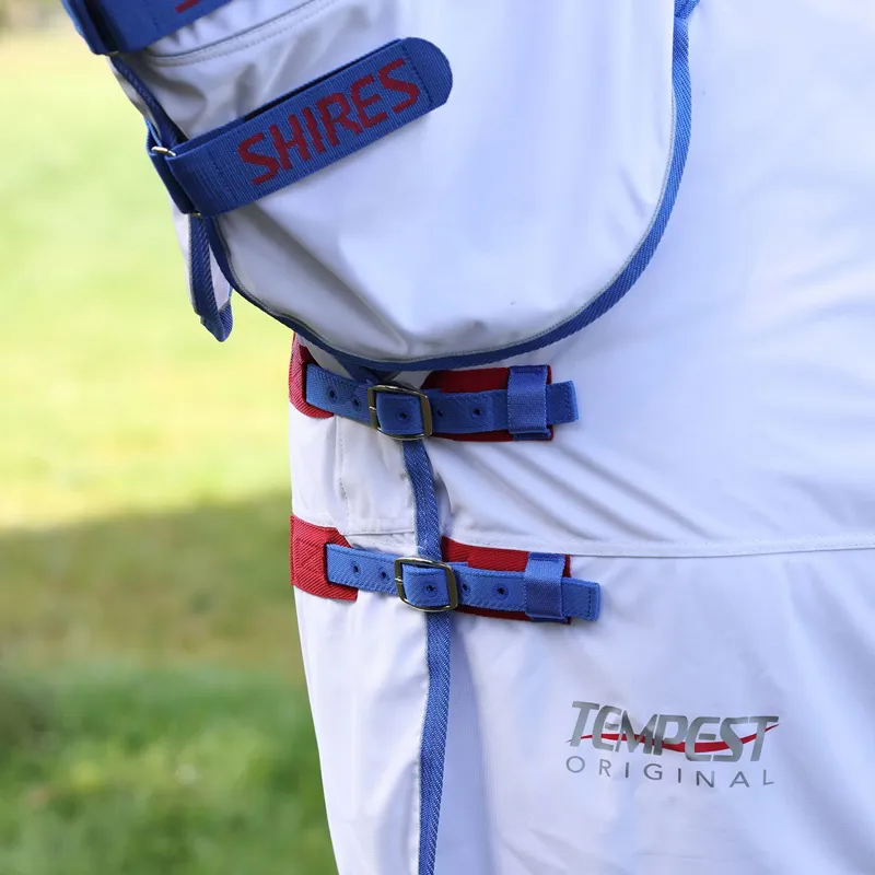 Shires Tempest Original Combo Neck Fly Sheet - White-6