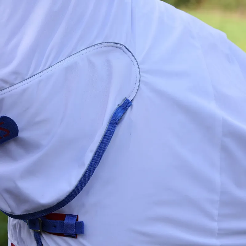 Shires Tempest Original Combo Neck Fly Sheet - White-1