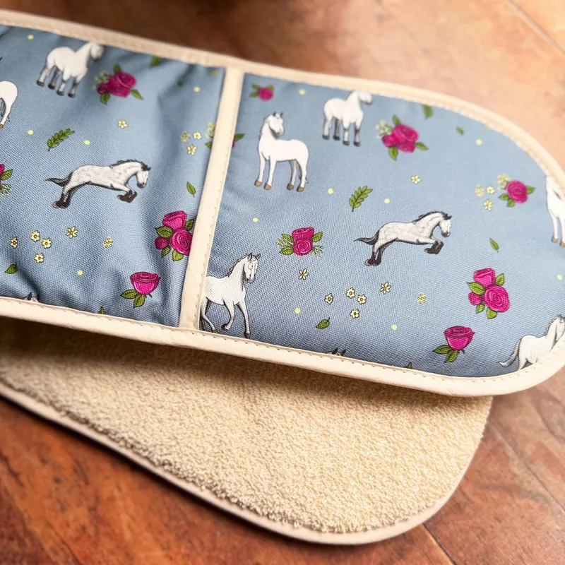 Emily Cole Oven Mitt - Grey Horse-1
