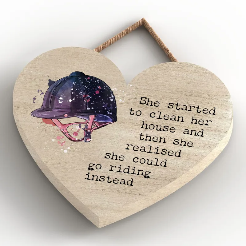 Vivid Squid Small Heart Plaque - Riding Instead-3