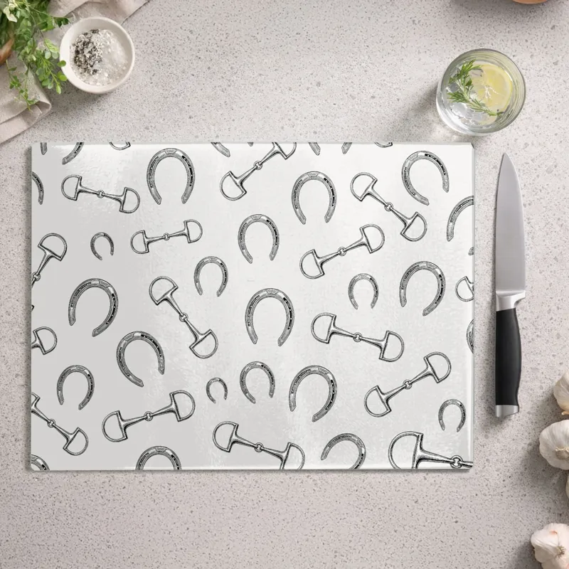 Vivid Squid Glass Chopping Board - Bits and Horseshoes