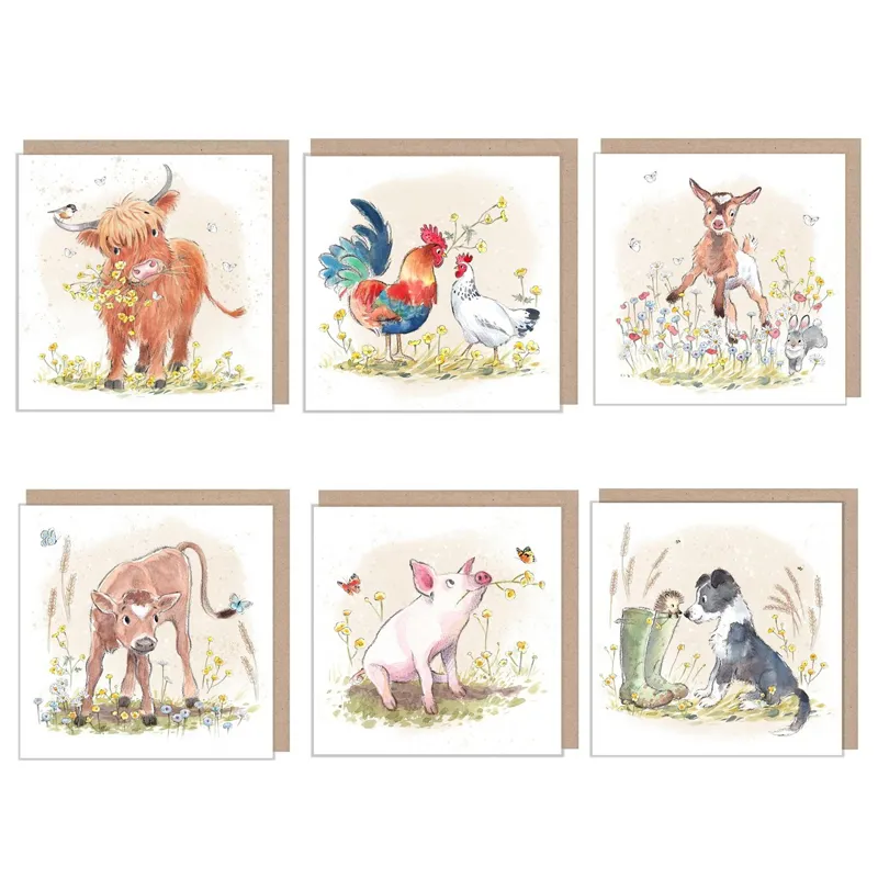 Paper Shed Design Buttercup Farm Greetings Card - Sold Individually