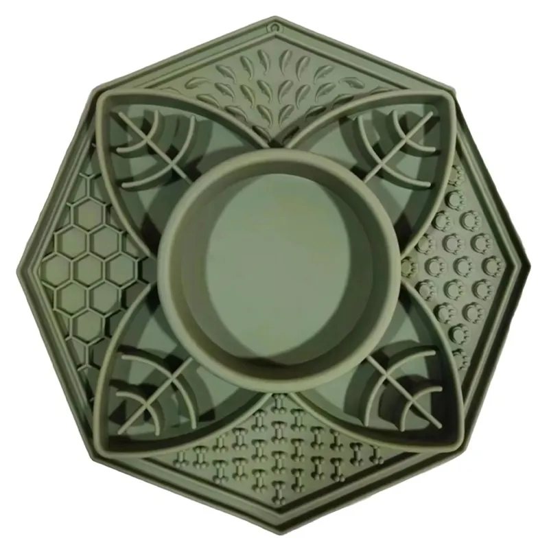 Parallax Fun Flower Pet Bowl and Lick Mat - Green