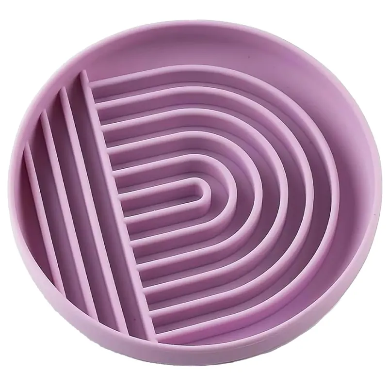 Parallax Hide and Lick Pet Bowl - Purple-1